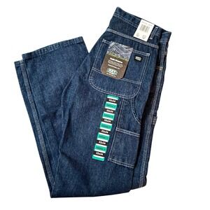 Key Apparel Men's‎ Denim Dungarees Cargo Jeans 32x34 NWT